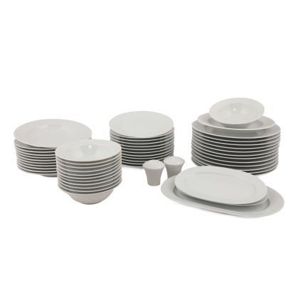 Conjunto de jantar 53 peças branco/porcelana