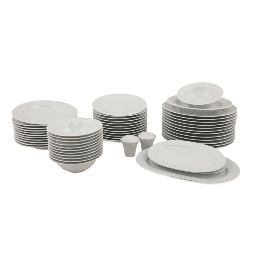 Conjunto de jantar 53 peças branco/porcelana
