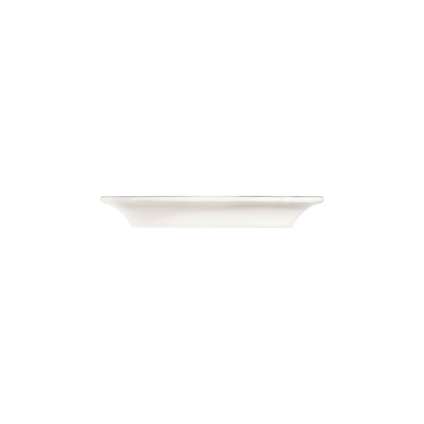 Conjunto de jantar 53 peças branco/prateado/porcelana