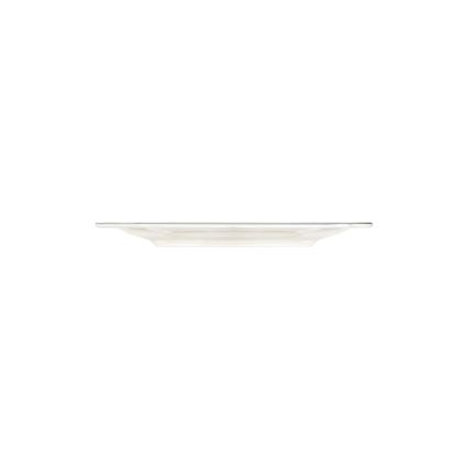 Conjunto de jantar 53 peças branco/prateado/porcelana