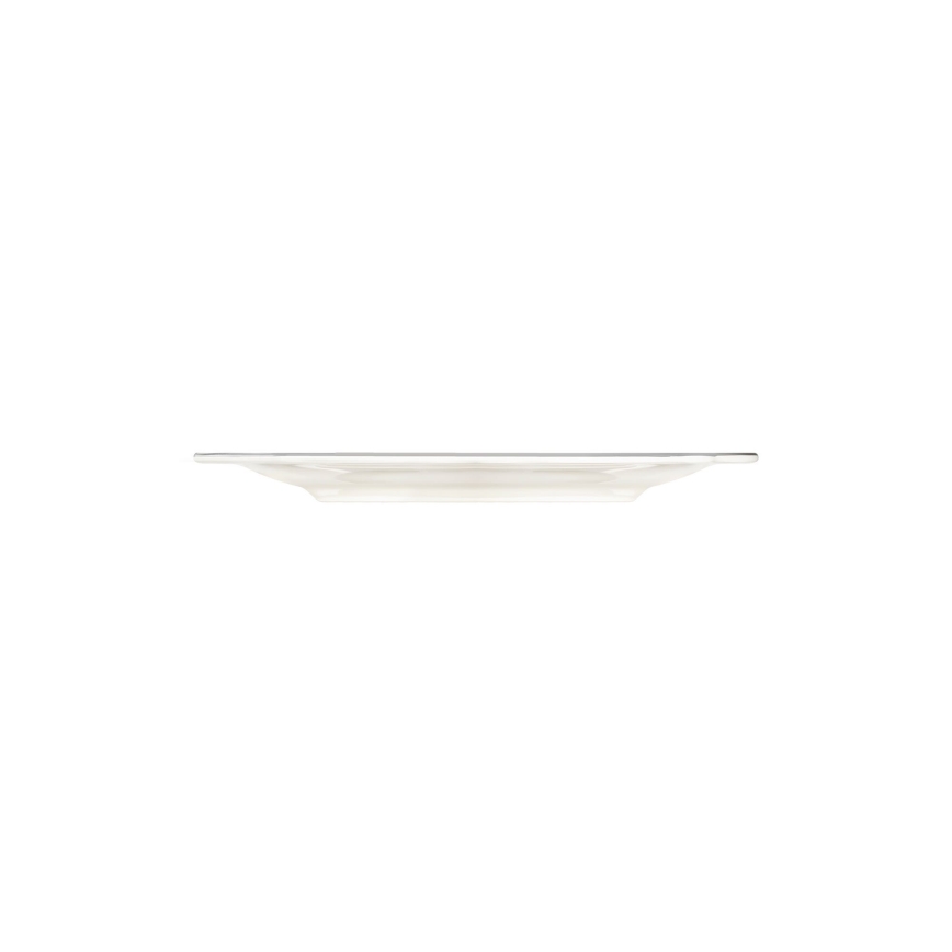 Conjunto de jantar 53 peças branco/prateado/porcelana