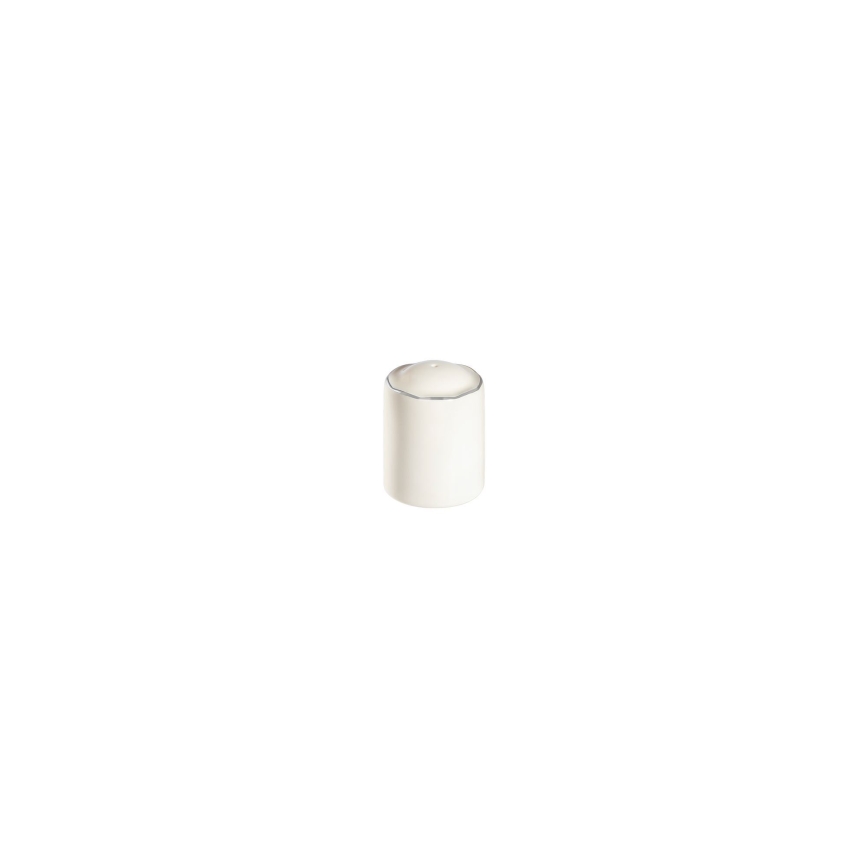 Conjunto de jantar 53 peças branco/prateado/porcelana