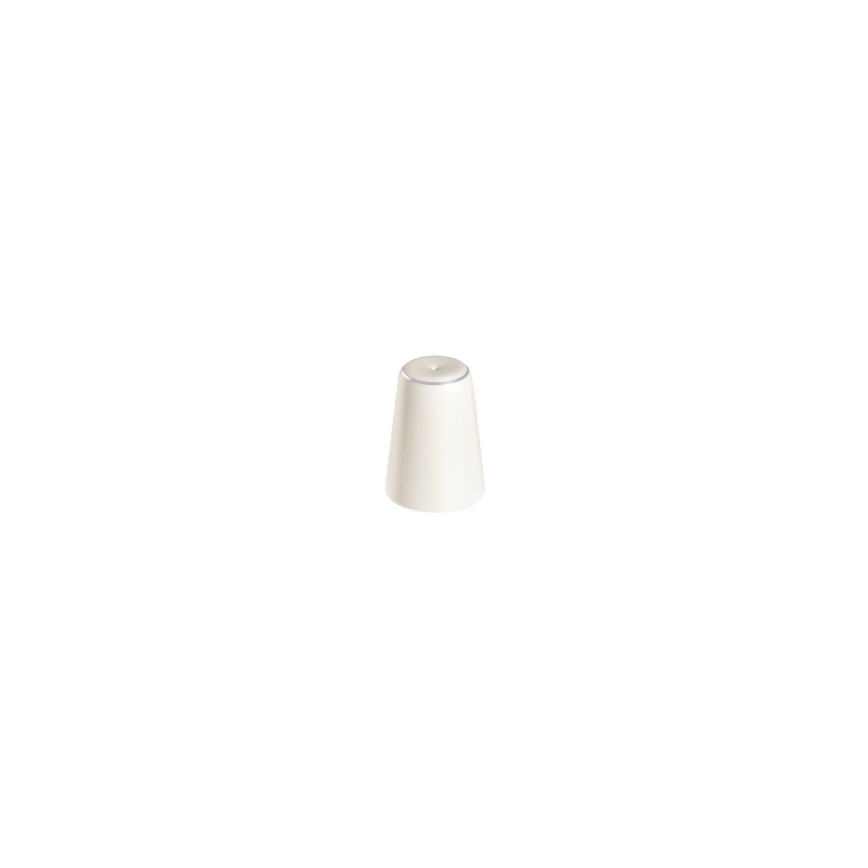 Conjunto de jantar 53 peças creme/prateado/porcelana