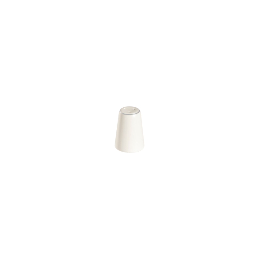 Conjunto de jantar 53 peças creme/prateado/porcelana