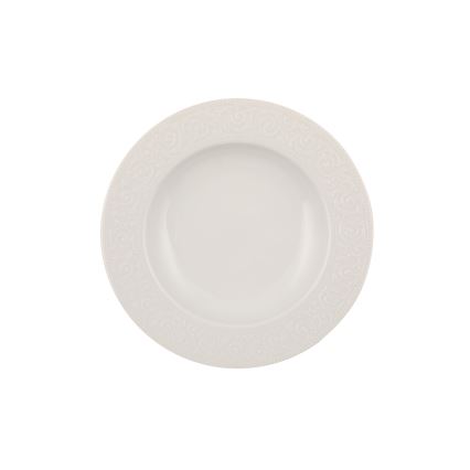 Conjunto de jantar 53 peças em porcelana branca