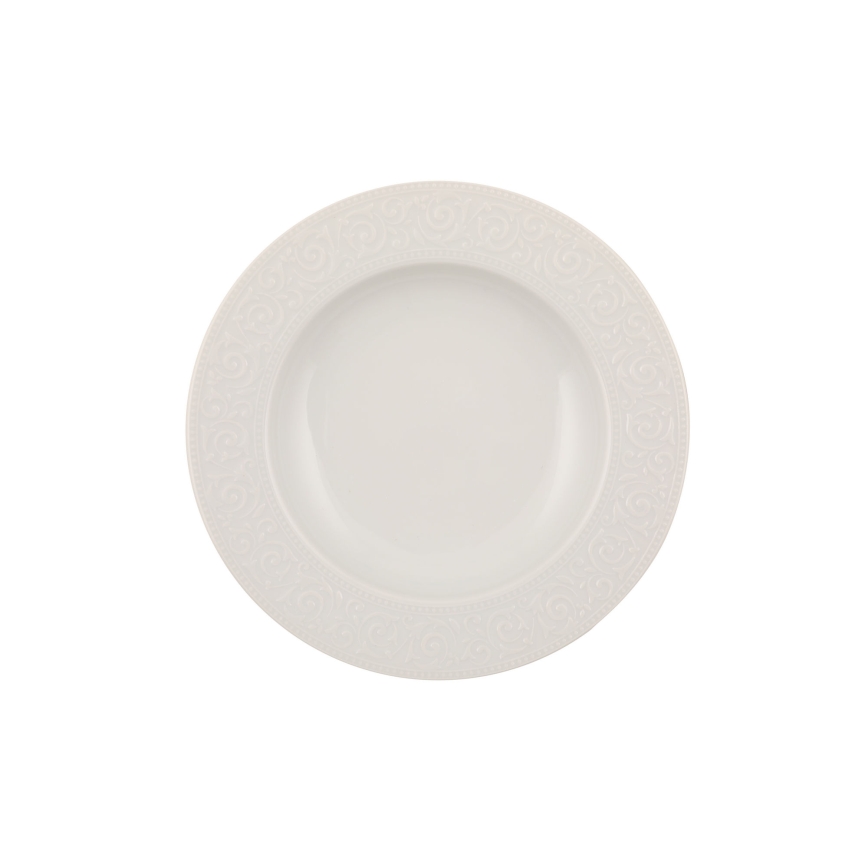 Conjunto de jantar 53 peças em porcelana branca
