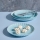 Conjunto de jantar de 18 peças azul/porcelana