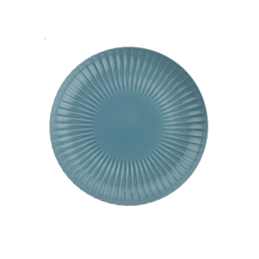 Conjunto de jantar de 18 peças azul/porcelana