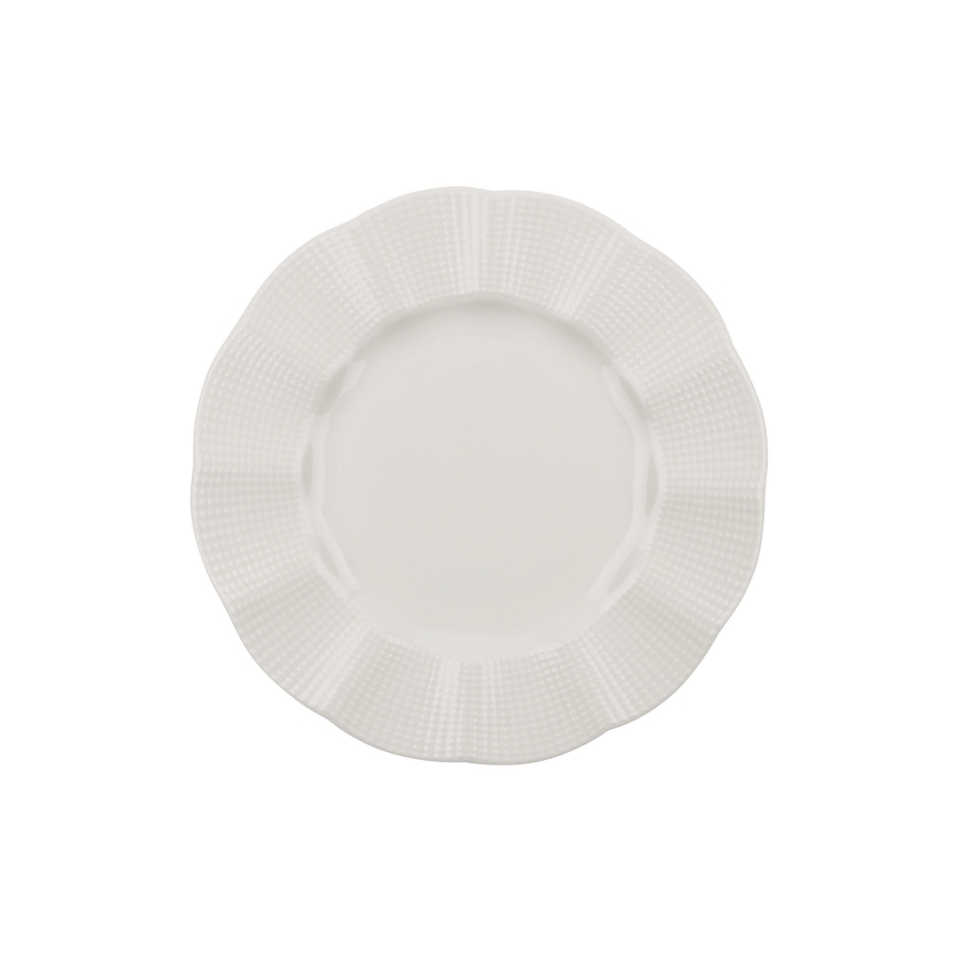 Conjunto de jantar de 18 peças branco/porcelana