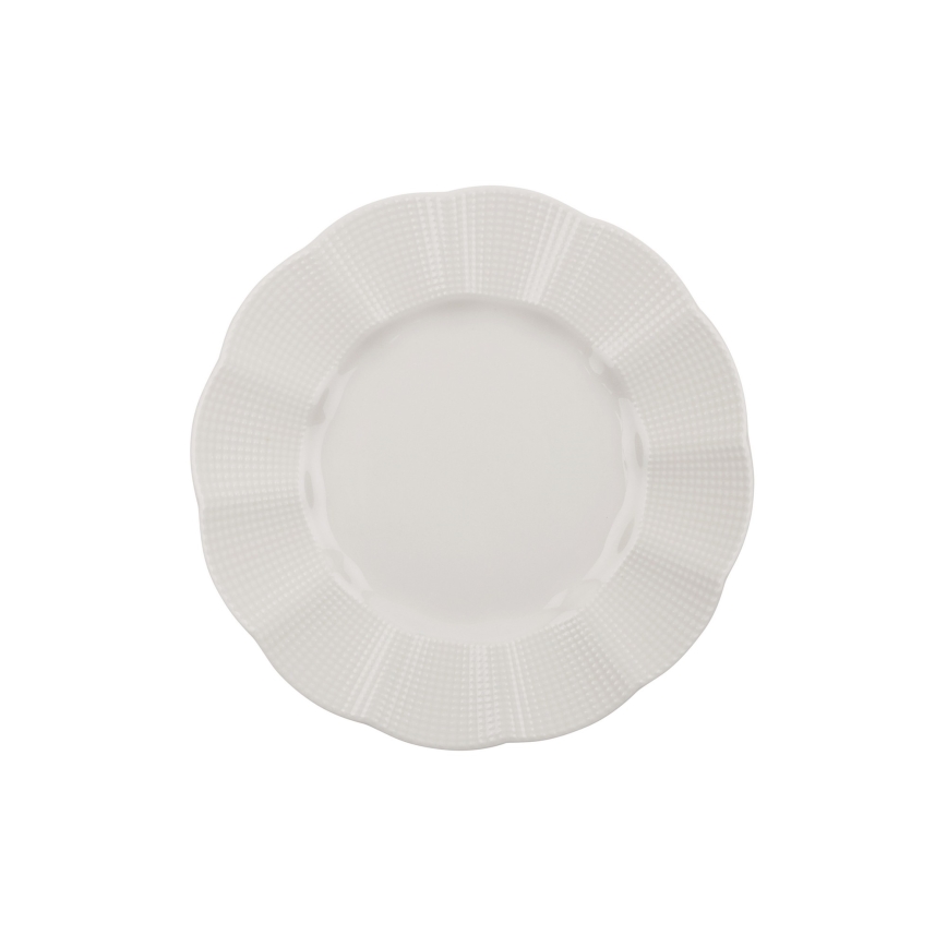Conjunto de jantar de 18 peças branco/porcelana