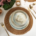 Conjunto de jantar de 18 peças multicolorido/porcelana