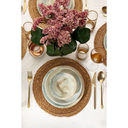Conjunto de jantar de 18 peças multicolorido/porcelana