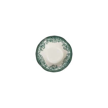 Conjunto de jantar de 24 peças branco/verde/porcelana