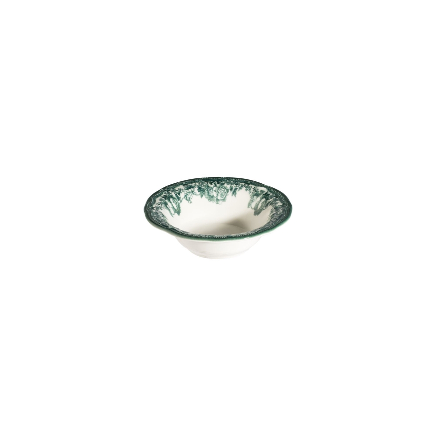 Conjunto de jantar de 24 peças branco/verde/porcelana