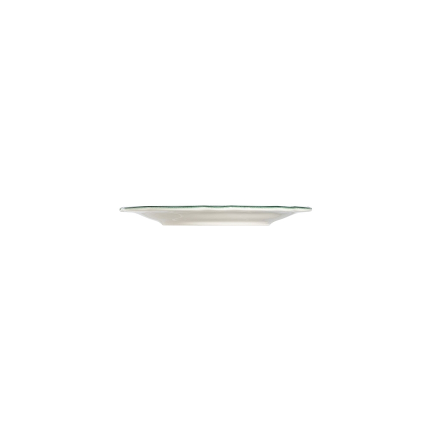 Conjunto de jantar de 24 peças branco/verde/porcelana