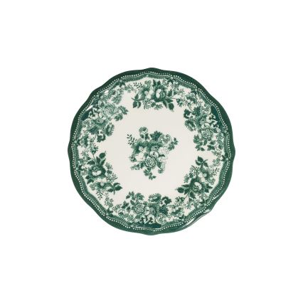 Conjunto de jantar de 24 peças branco/verde/porcelana