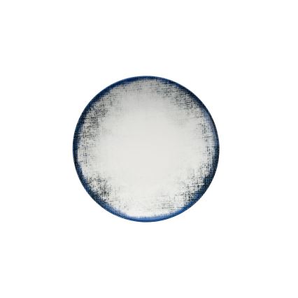 Conjunto de jantar de 24 peças em porcelana branca/azul