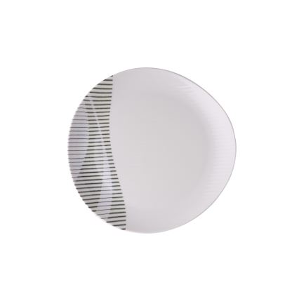 Conjunto de jantar de 24 peças em porcelana multicolorida