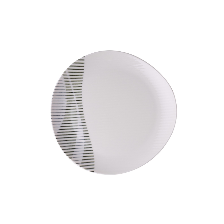 Conjunto de jantar de 24 peças em porcelana multicolorida