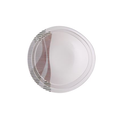 Conjunto de jantar de 24 peças em porcelana multicolorida