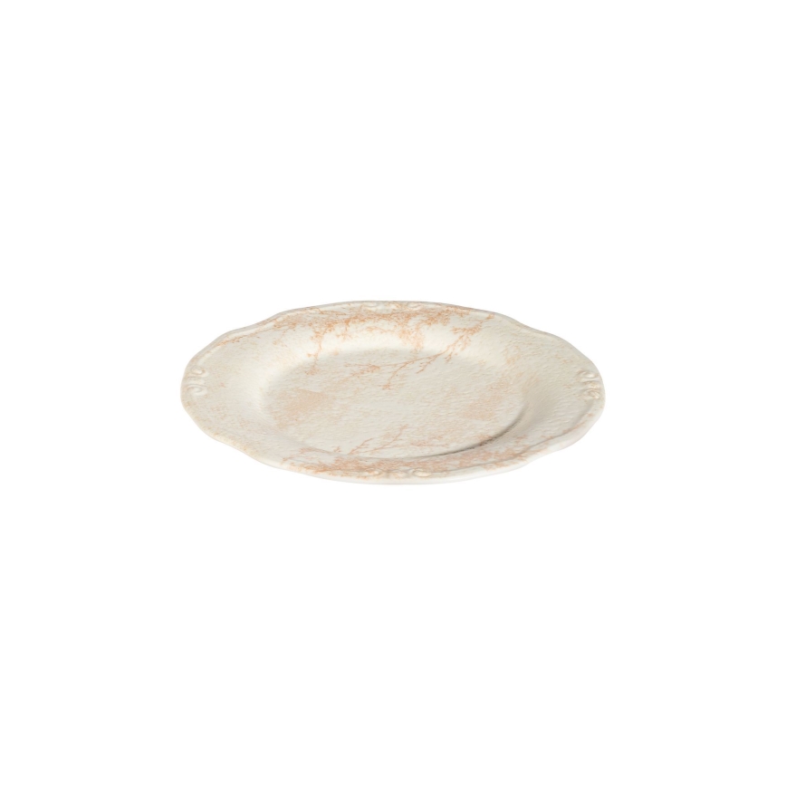 Conjunto de jantar de 27 peças bege/porcelana