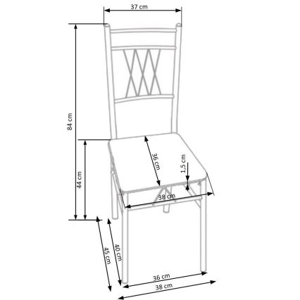 Conjunto de jantar FAUST em metal e carvalho sonoma