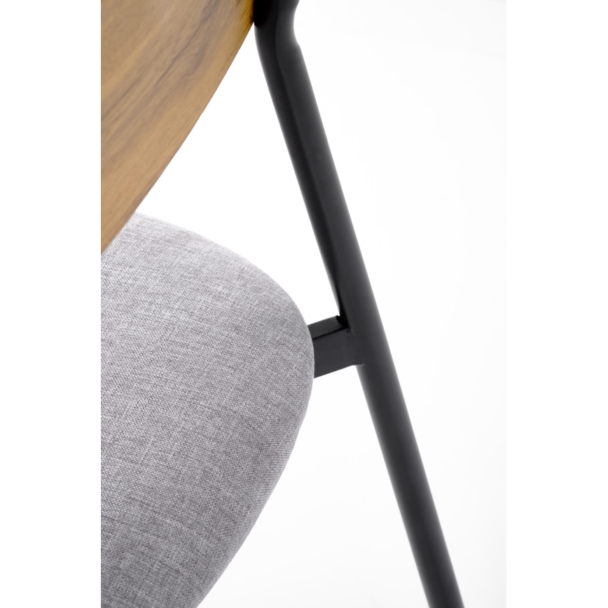 Conjunto de jantar NANDO 84x54 cm cinzento/castanho/preto
