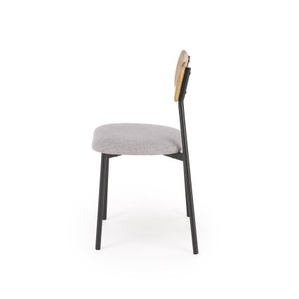 Conjunto de jantar NANDO 84x54 cm cinzento/castanho/preto