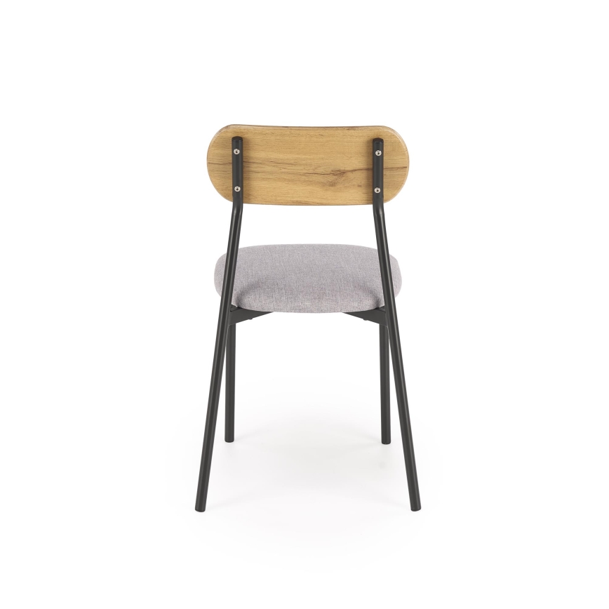 Conjunto de jantar NANDO 84x54 cm cinzento/castanho/preto