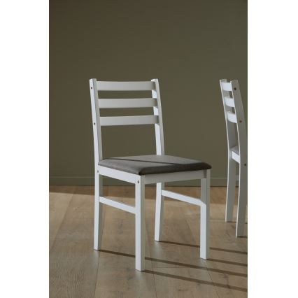 Conjunto de mesa de jantar + 4x cadeiras EMILY, branco