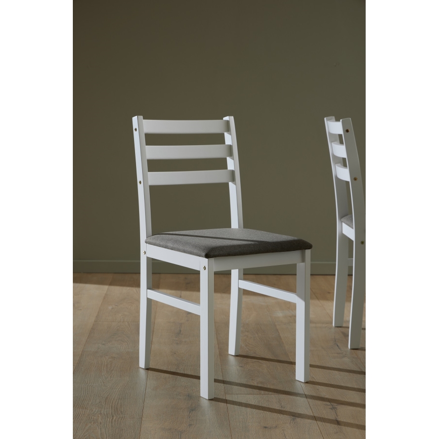 Conjunto de mesa de jantar + 4x cadeiras EMILY, branco
