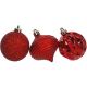 Conjunto de ornamentos de Natal 30 pcs vermelho