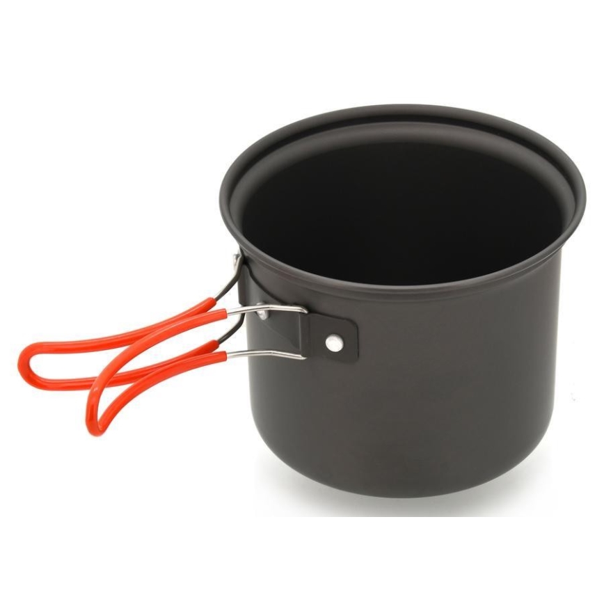 Conjunto de panelas de campismo com esponja 4pcs