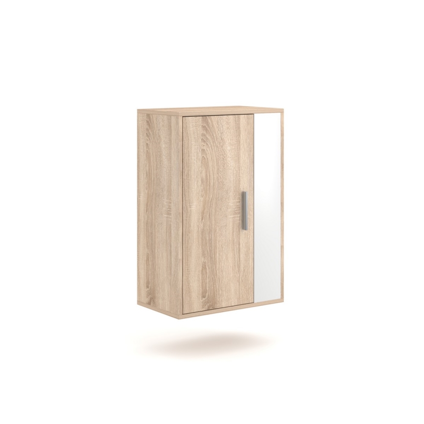 Conjunto de parede para sala BRICK carvalho sonoma/branco