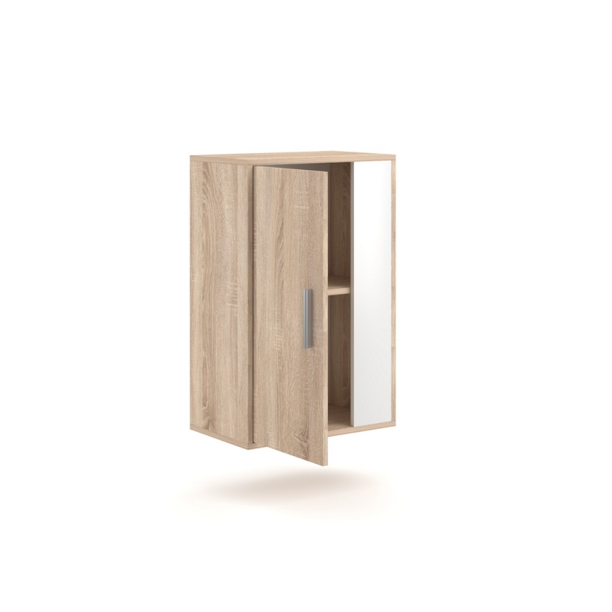 Conjunto de parede para sala BRICK carvalho sonoma/branco