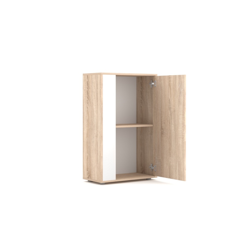 Conjunto de parede para sala BRICK carvalho sonoma/branco