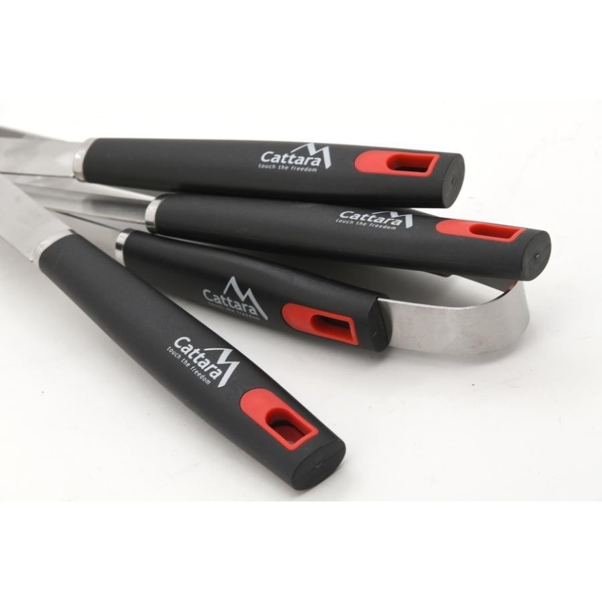 Conjunto de utensílios para grelhar 4 pçs