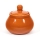 Conjunto Lucie 1x açucareiro em cerâmica com uma tampa laranja