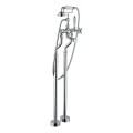 Conjunto para banheira de pé com misturador, 106,3 cm, cromo brilhante