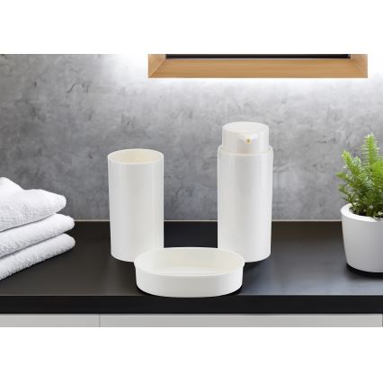 Conjunto para casa de banho CARMEN 5 unid. branco