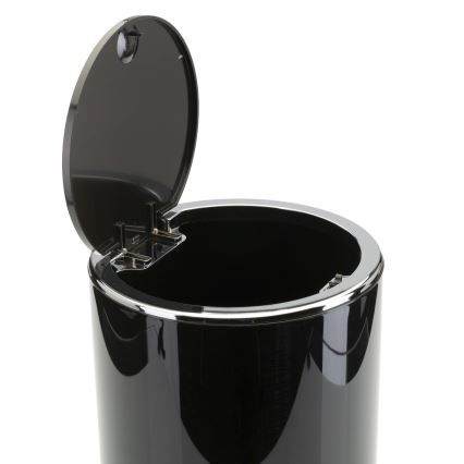 Conjunto para casa de banho CARMEN 5 unid. preto/cromado brilhante