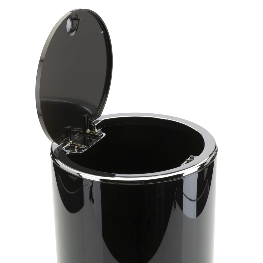 Conjunto para casa de banho CARMEN 5 unid. preto/cromado brilhante