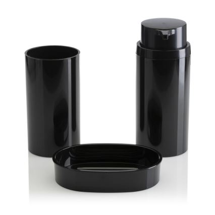 Conjunto para casa de banho CARMEN 5 unid. preto