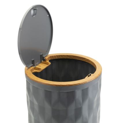 Conjunto para casa de banho REINA 5 unid. antracite/castanho