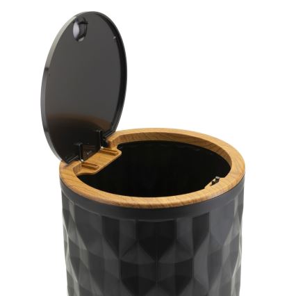 Conjunto para casa de banho REINA 5 unid. preto/castanho