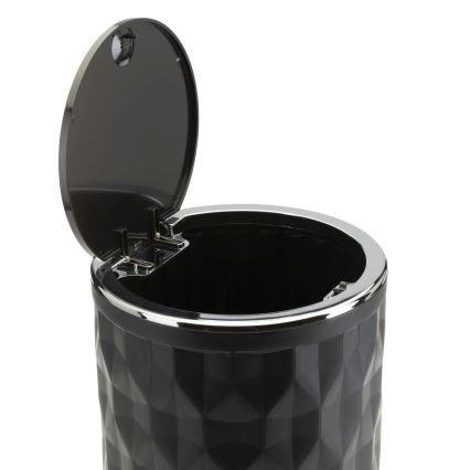 Conjunto para casa de banho REINA 5 unid. preto/cromado brilhante