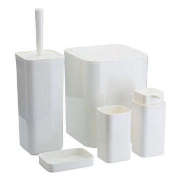 Conjunto para  casa de banho SIERRA 5 unid. branco