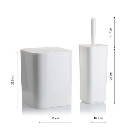 Conjunto para  casa de banho SIERRA 5 unid. branco