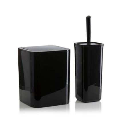 Conjunto para casa de banho SIERRA 5 unid. preto