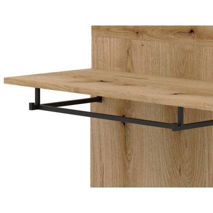 Conjunto para entrada com espelho SVEN castanho/branco